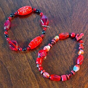 Handmade Bracelets - Red